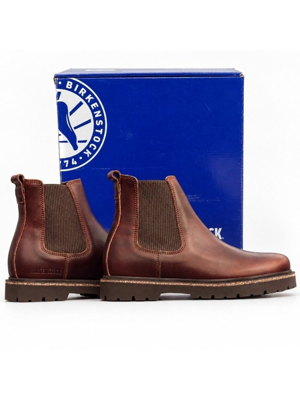 Birkenstock Highwood Heritage Brown Leather Chelsea Boots EU 41 Womens 10 Mens 8